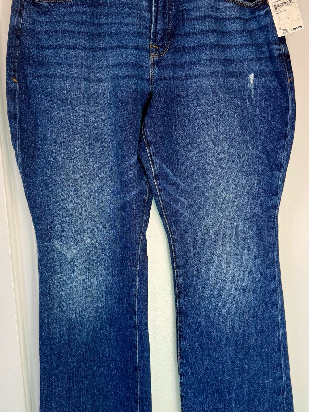Good American Good Petite Bootcut Jeans Women’s Size 12 Indigo 704 Mid-Rise